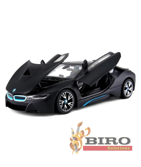 RS Mașină RASTAR Die cast 1:24 BMW i8, neagră, 60586